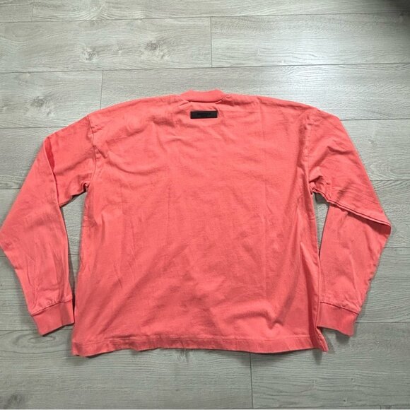 FEAR OF GOD ESSENTIALS KIDS Logo-Flocked Cotton-Jersey Long Sleeve T-Shirt - Picture 3 of 11